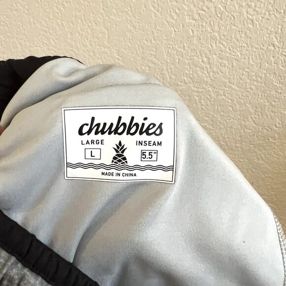 Chubbies Heathered Grey Soft Stretchy Drawstring Athletic Shorts 5.5 Inseam Sz L - Picture 7 of 9